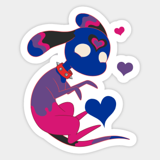 Ghost Puppy Pride - Bisexual Sticker